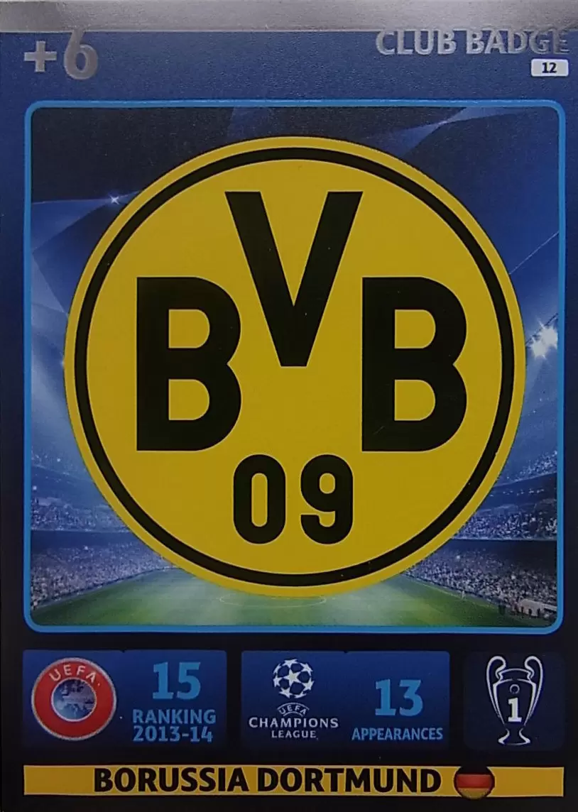 UEFA Champions League 2014-2015. Adrenalyn XL - Team Logo - Borussia Dortmund
