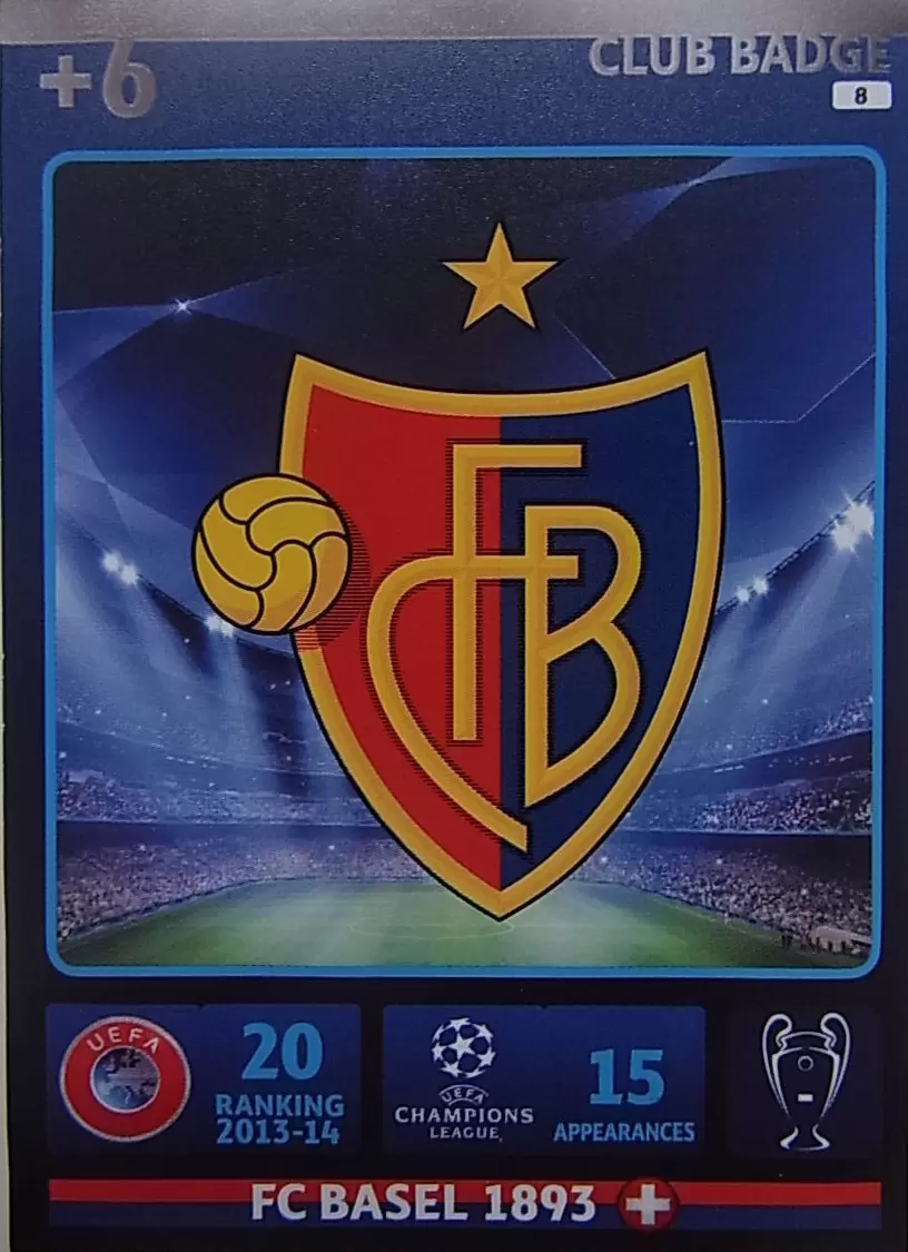 UEFA Champions League 2014-2015. Adrenalyn XL - Team Logo - FC Basel 1893