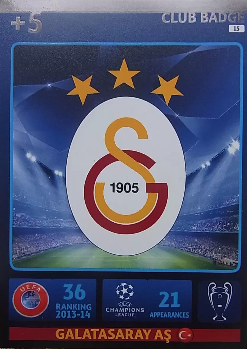 UEFA Champions League 2014-2015. Adrenalyn XL - Team Logo - Galatasaray AŞ