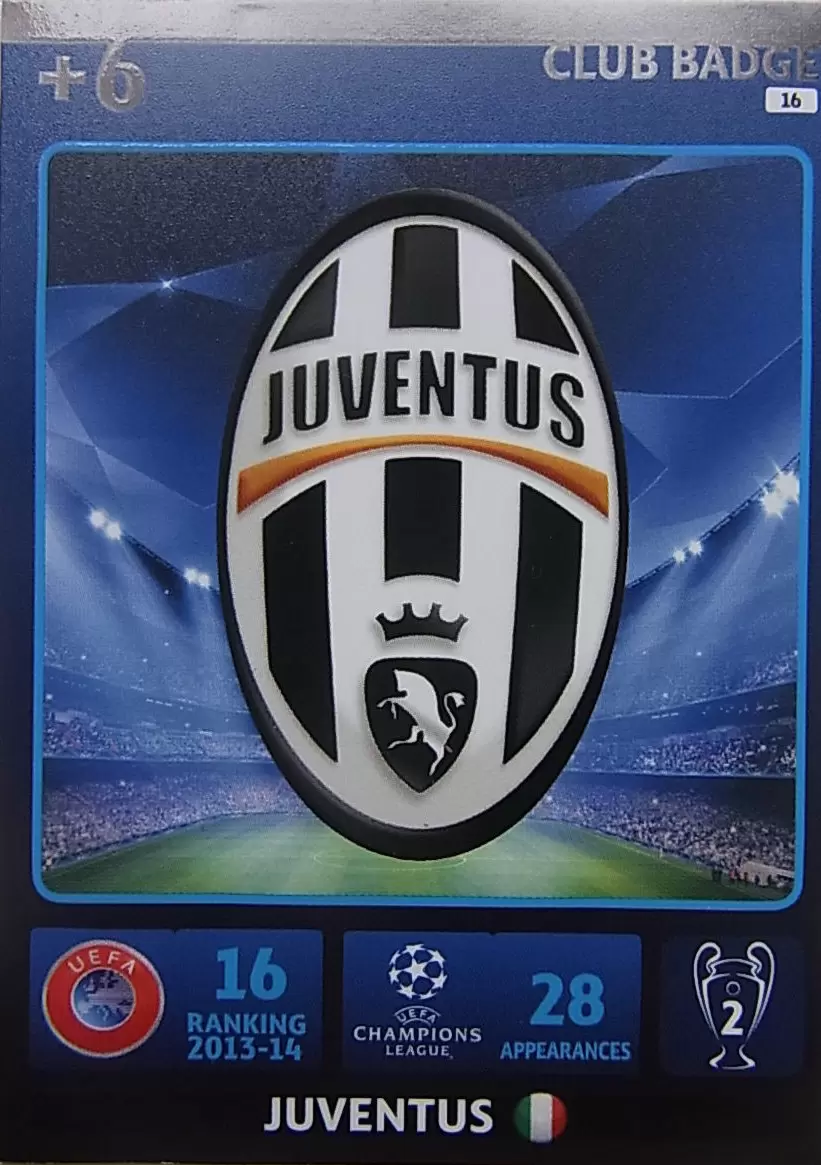UEFA Champions League 2014-2015. Adrenalyn XL - Team Logo - Juventus