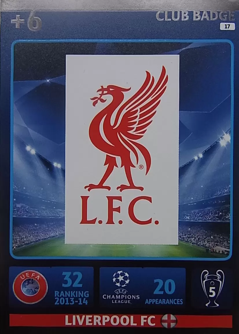 Panini Champions League 2014/15 Sticker 11 Logo Liverpool FC