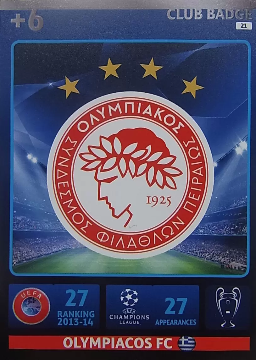 UEFA Champions League 2014-2015. Adrenalyn XL - Team Logo - Olympiacos FC