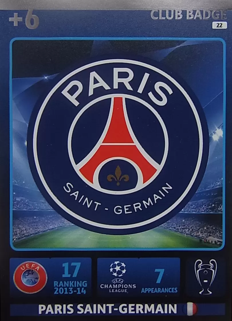 UEFA Champions League 2014-2015. Adrenalyn XL - Team Logo - Paris Saint-Germain