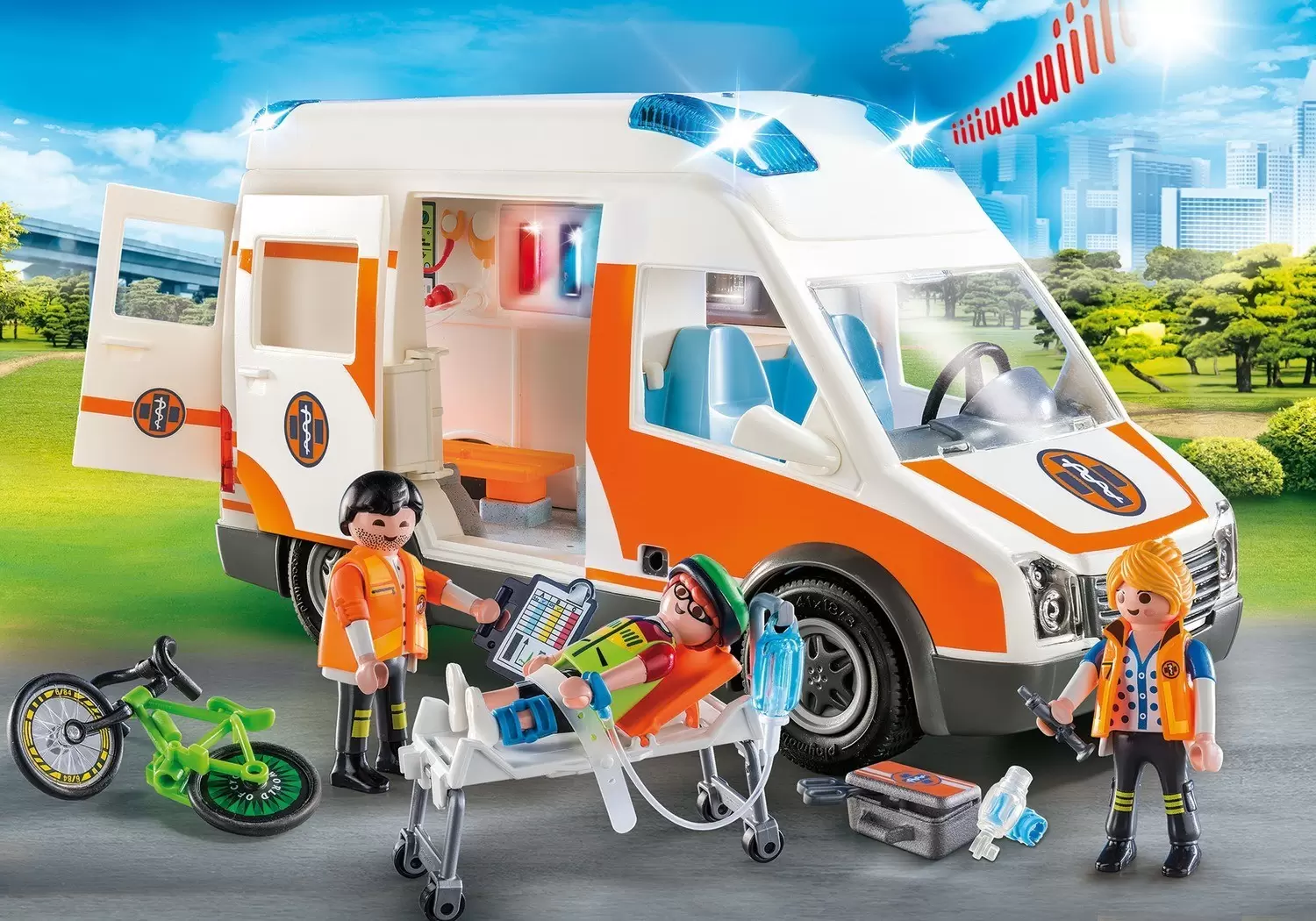 Playmobil Hôpital & Sauveteurs - Ambulance son et lumière