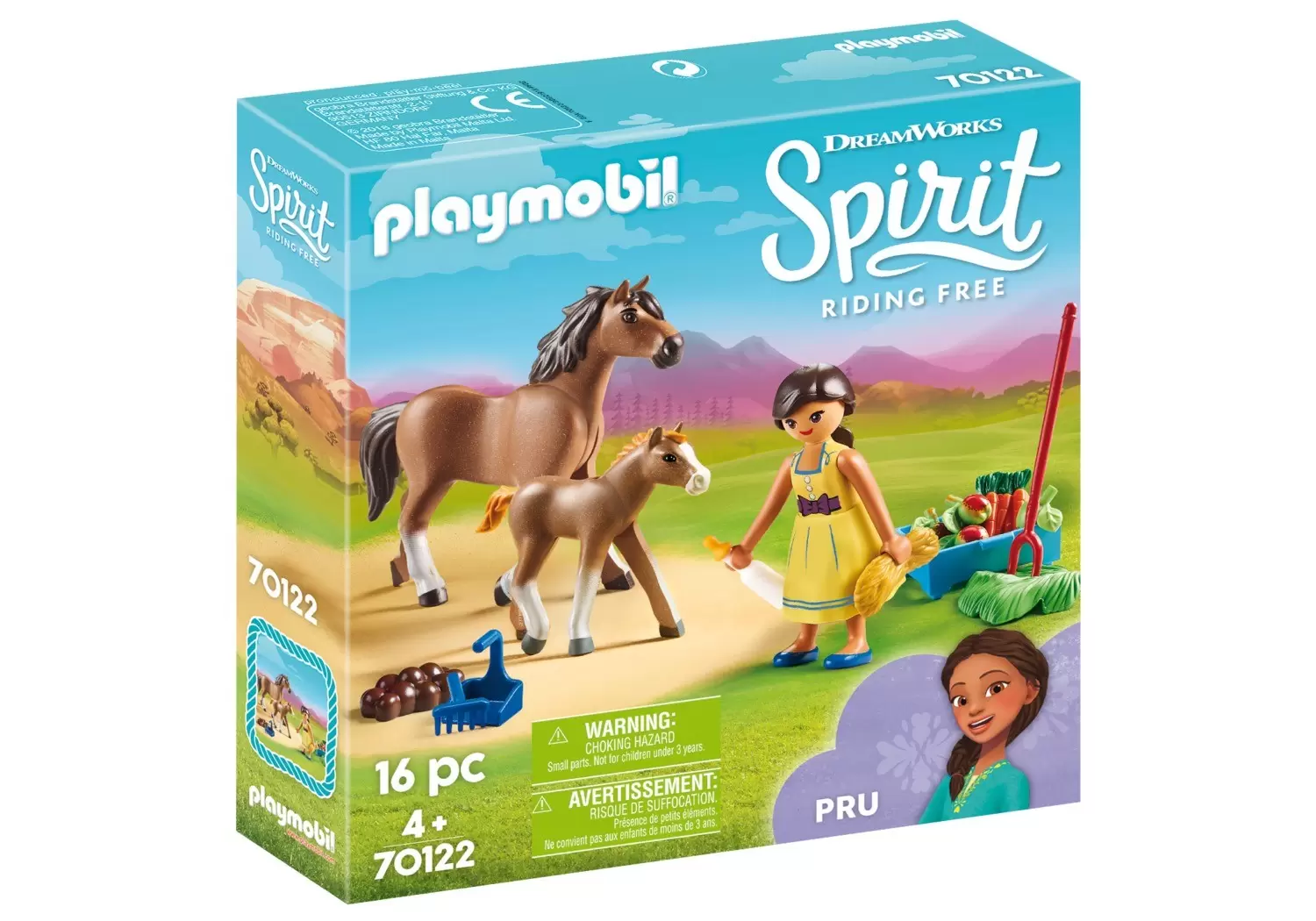 Playmobil Spirit Dreamworks - Apo avec Cheval et Poulain