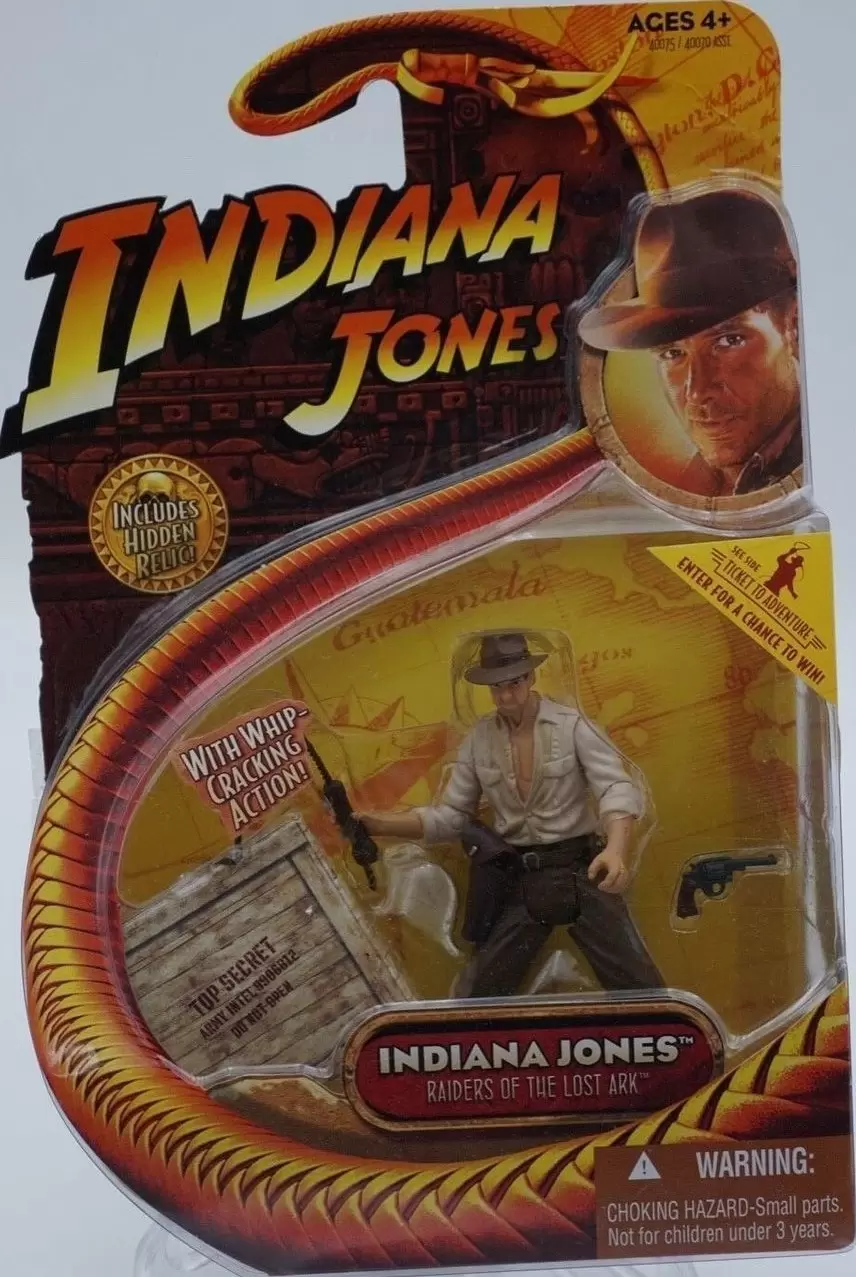 Indiana Jones - Hasbro - Raiders of the Lost Ark - Indiana Jones with Cracking Action
