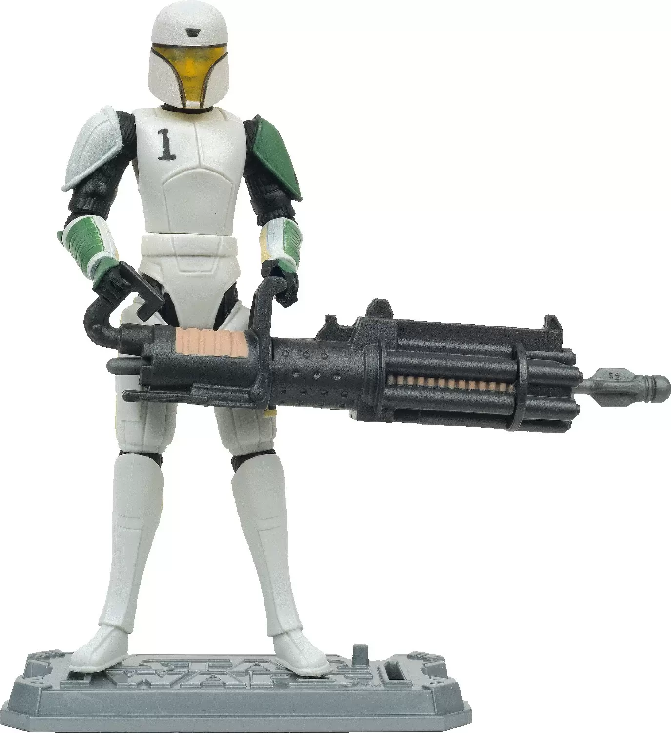 The Clone Wars - Shadow of the Dark Side - Clone Trooper HEVY in Training Armor Cannon Fires Missile!