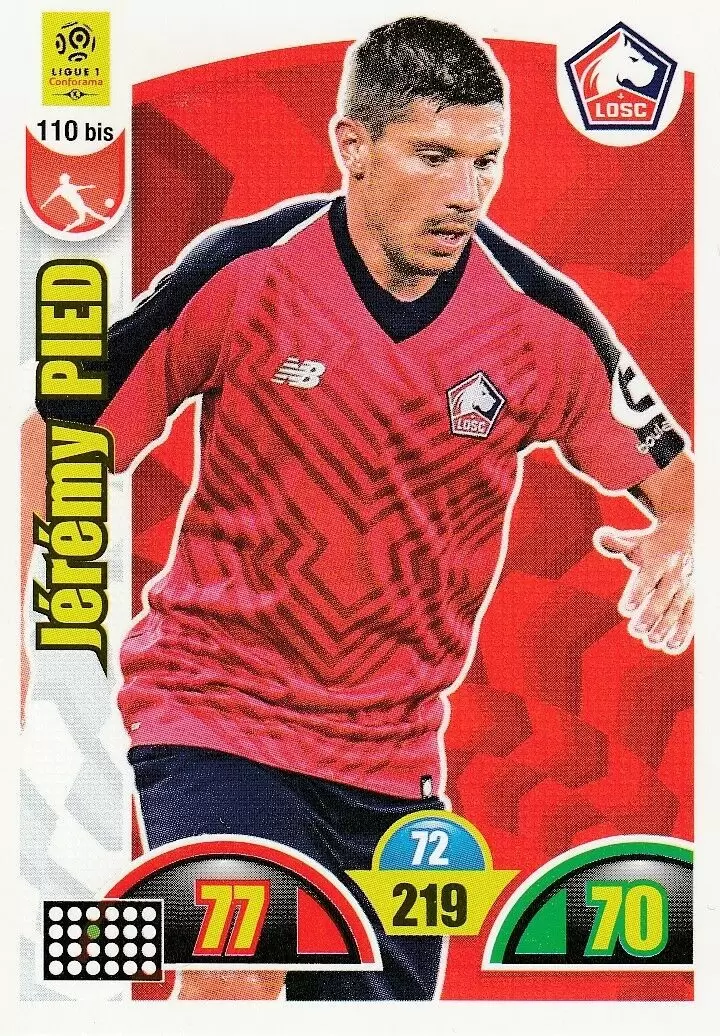 Adrenalyn XL : 2018-2019 (France) - Jeremy Pied - LOSC Lille