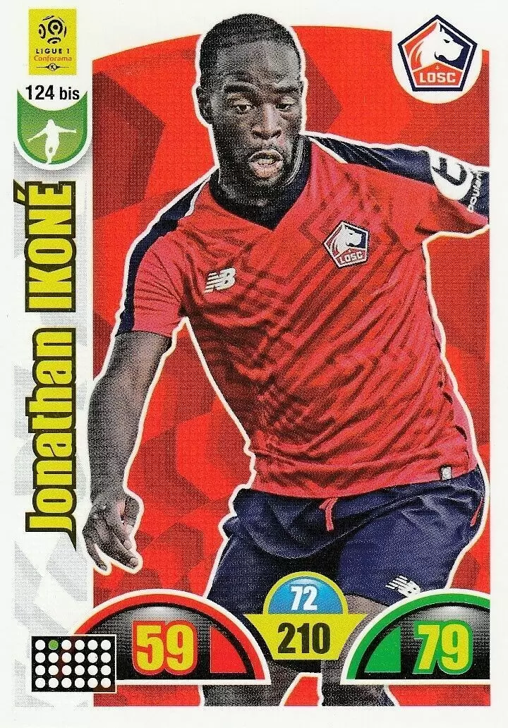 Adrenalyn XL : 2018-2019 (France) - Jonathan Ikoné - LOSC Lille