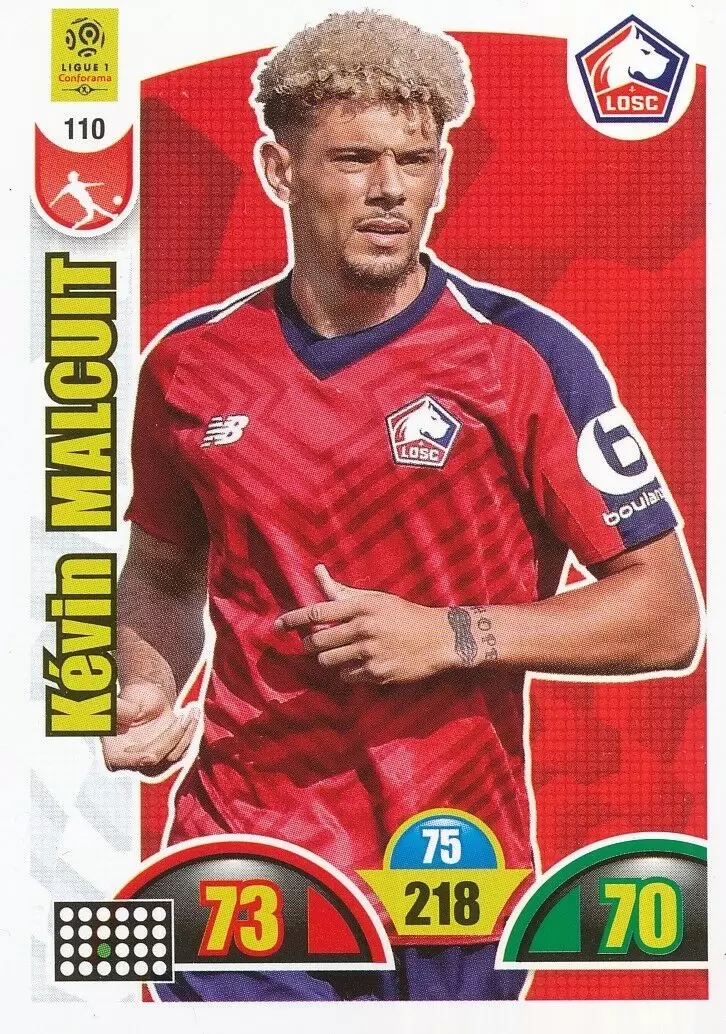 Adrenalyn XL : 2018-2019 (France) - Kévin Malcuit - LOSC Lille