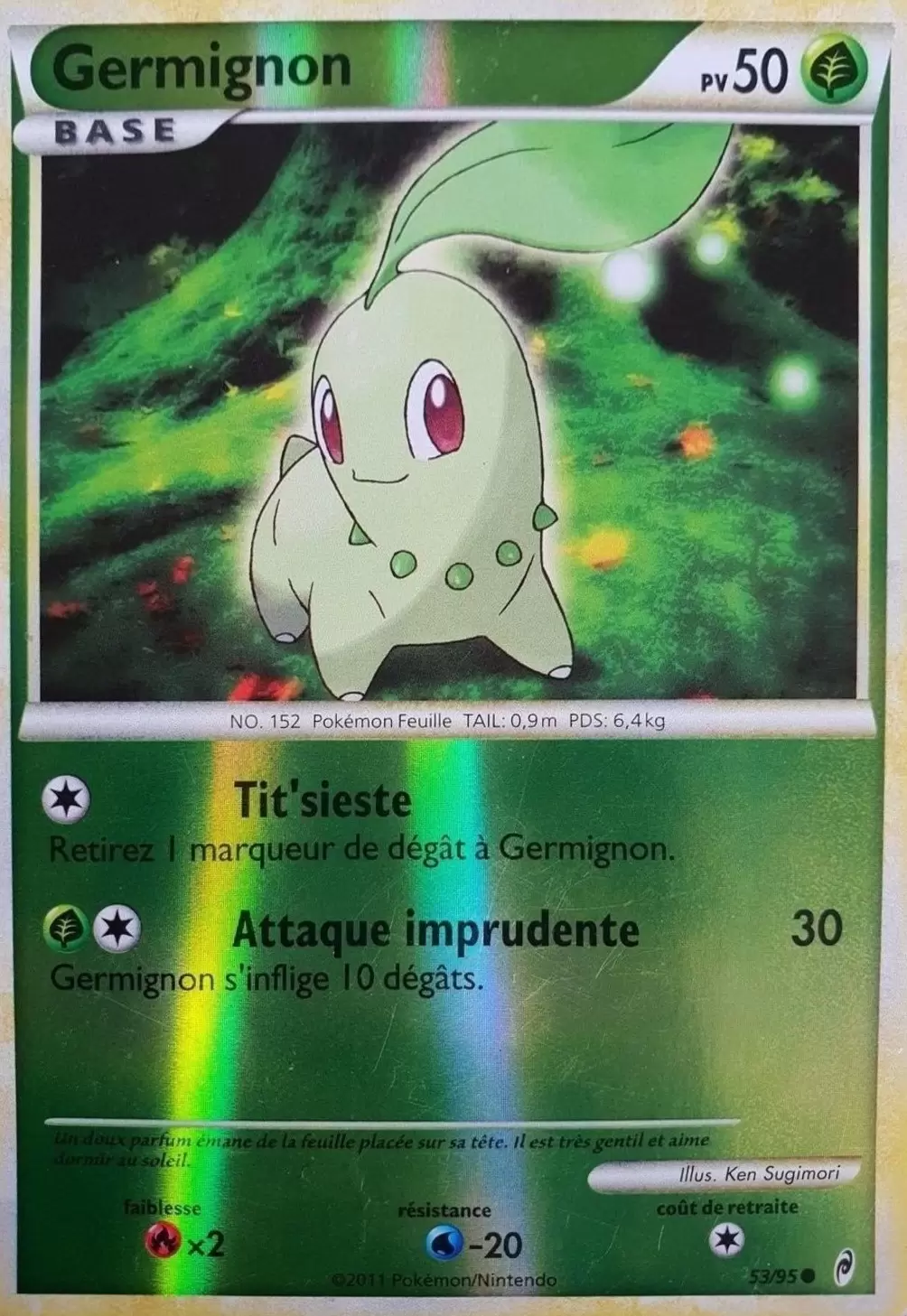 Pokémon L\'appel des Légendes - Germignon Reverse