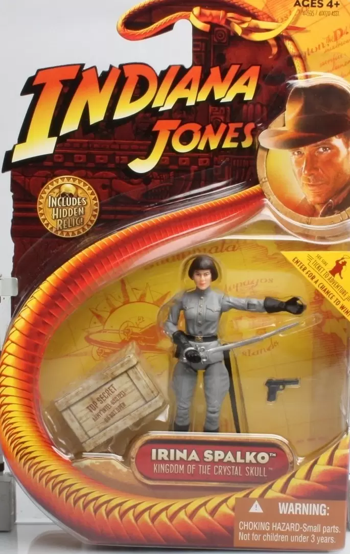 INDIANA JONES with ROCKET LAUNCHER Kindom of the Crystal Skull 3.75'' Figure toy 