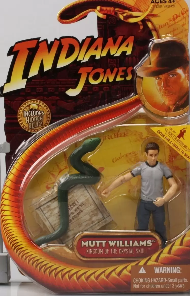 Indiana Jones - Hasbro - Kingdom Of The Crystal Skull - Mutt Williams with Snake