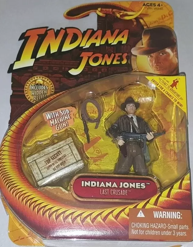 Indiana Jones - Hasbro - The Last Crusade - Indianan Jones with Sub-Machine Gun
