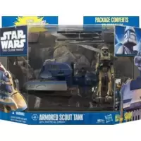 ARMORED SCOUT TANK with Tactical Droid