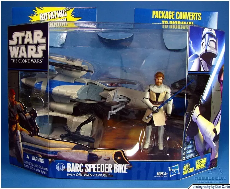 The Clone Wars - Shadow of the Dark Side - BARC SPEEDER BIKE with Obi-Wan Kenobi