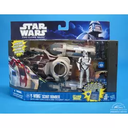 Y-WING Scout Bomber with Clone Trooper Pilot