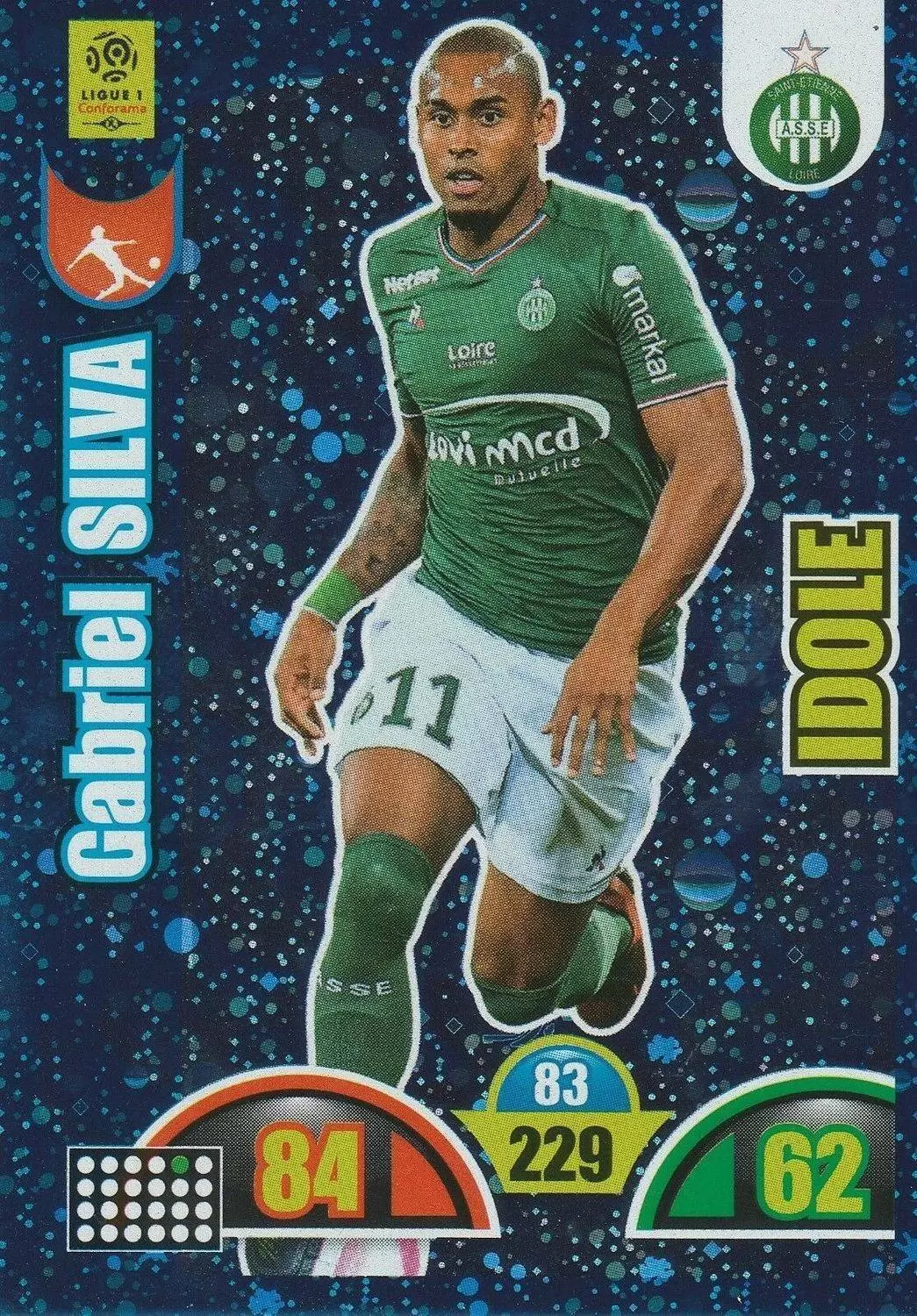 Adrenalyn XL : 2018-2019 (France) - Gabriel Silva - AS Saint-Étienne