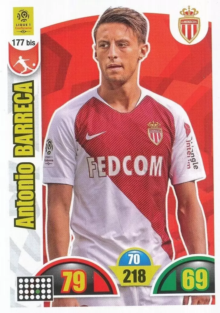 Adrenalyn XL : 2018-2019 (France) - Antonio Barreca - AS Monaco