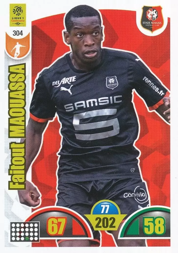 Adrenalyn XL : 2018-2019 (France) - Faitout Maouassa - Stade Rennais