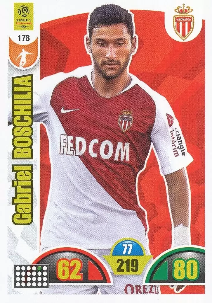 Adrenalyn XL : 2018-2019 (France) - Gabriel Boschilia - AS Monaco