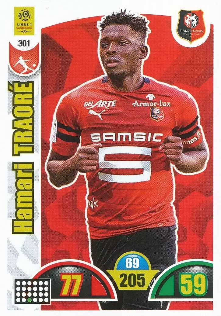 Adrenalyn XL : 2018-2019 (France) - Hamari Traoré - Stade Rennais