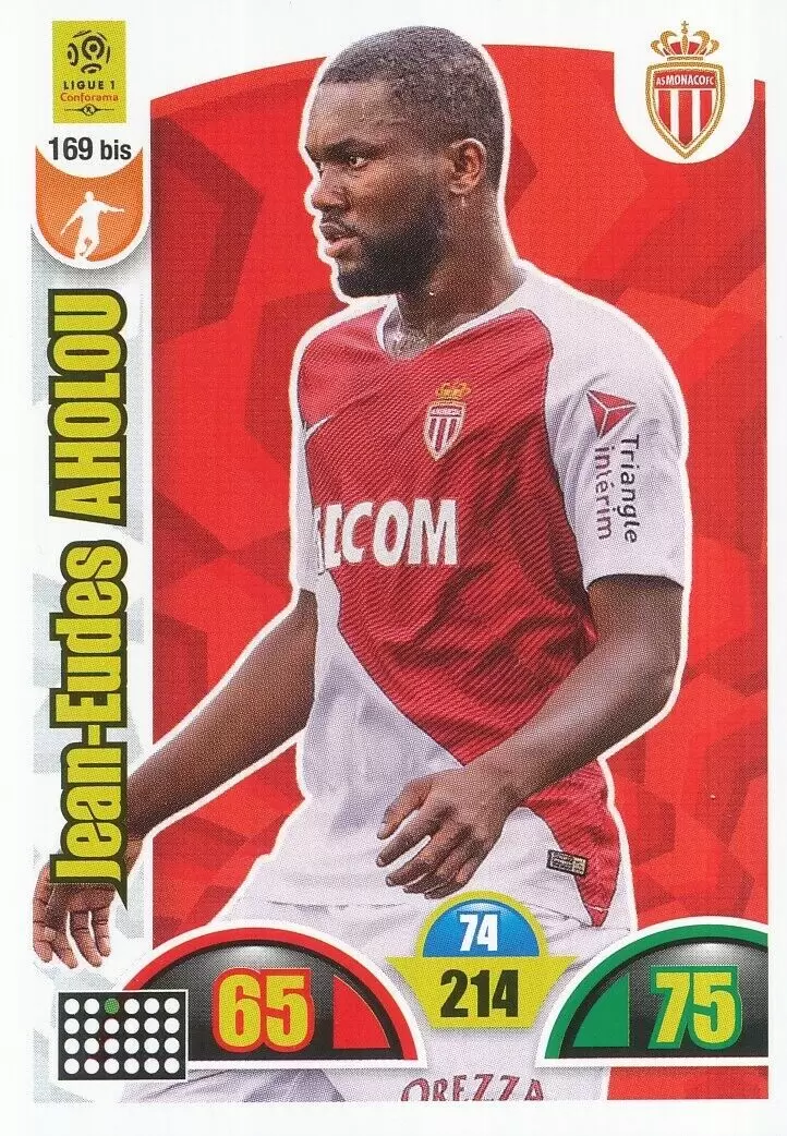 Adrenalyn XL : 2018-2019 (France) - Jean-Eudes Aholou - AS Monaco