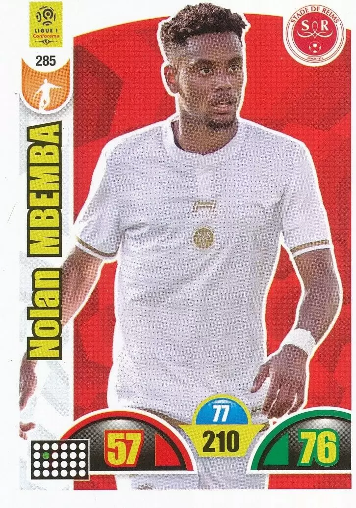 Adrenalyn XL : 2018-2019 (France) - Nolan Mbemba - Stade de Reims