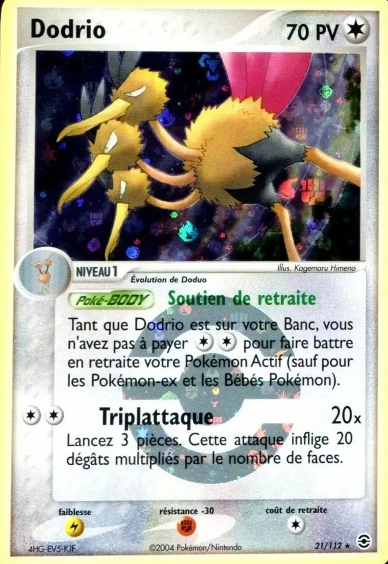 EX Rouge Feu & Vert Feuille - Dodrio Reverse