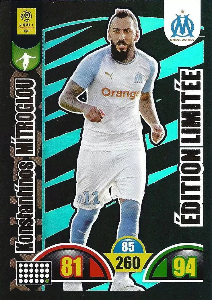 Adrenalyn XL : 2018-2019 (France) - Konstantinos Mitroglou - Olympique de Marseille