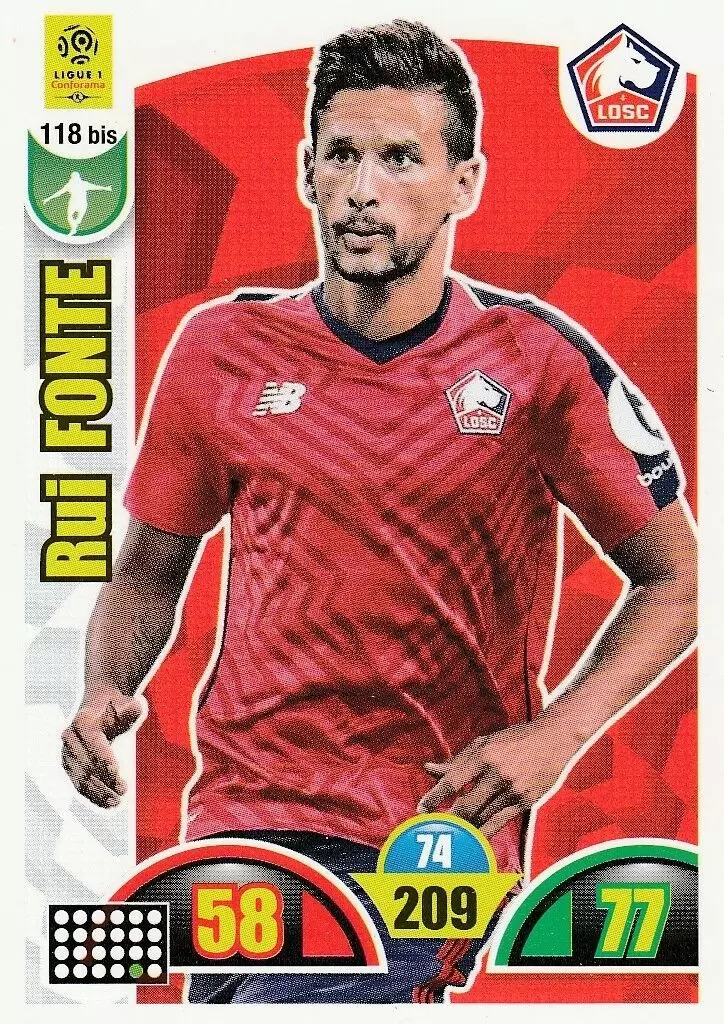 Adrenalyn XL : 2018-2019 (France) - Rui Fonte - LOSC Lille
