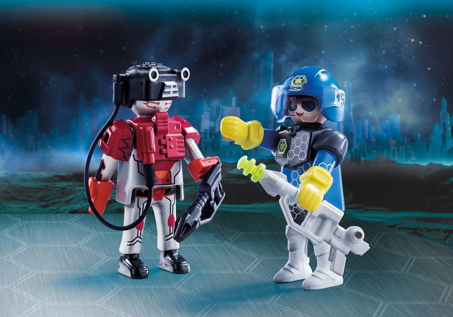 Playmobil Espace - Duo Policier de l\'espace et voyou