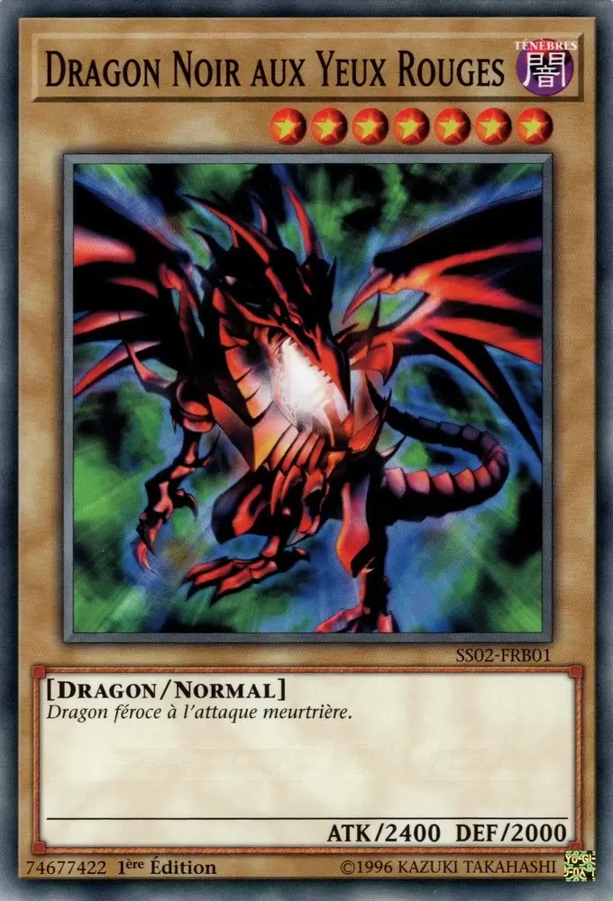 Speed Duel - Les Duelliste de Demain SS02 - Dragon Noir aux Yeux Rouges