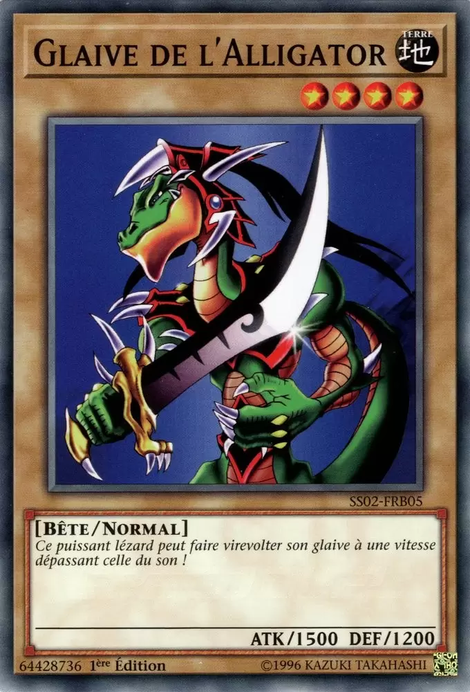 Speed Duel - Les Duelliste de Demain SS02 - Glaive de l\'Alligator