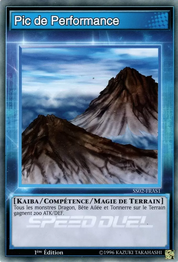 Speed Duel - Les Duelliste de Demain SS02 - Pic de Performance
