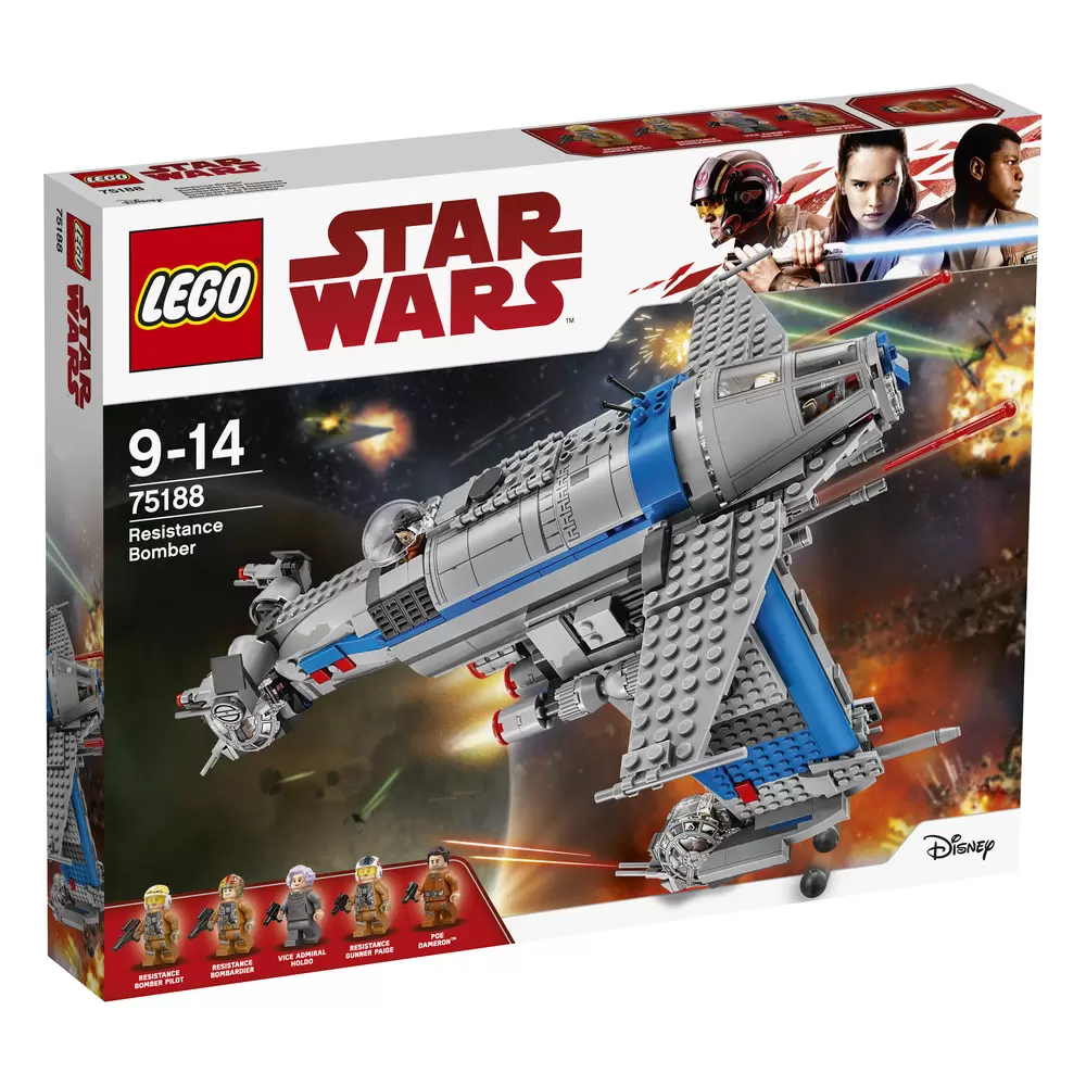 LEGO Star Wars - Resistance Bomber with Finch Dallow