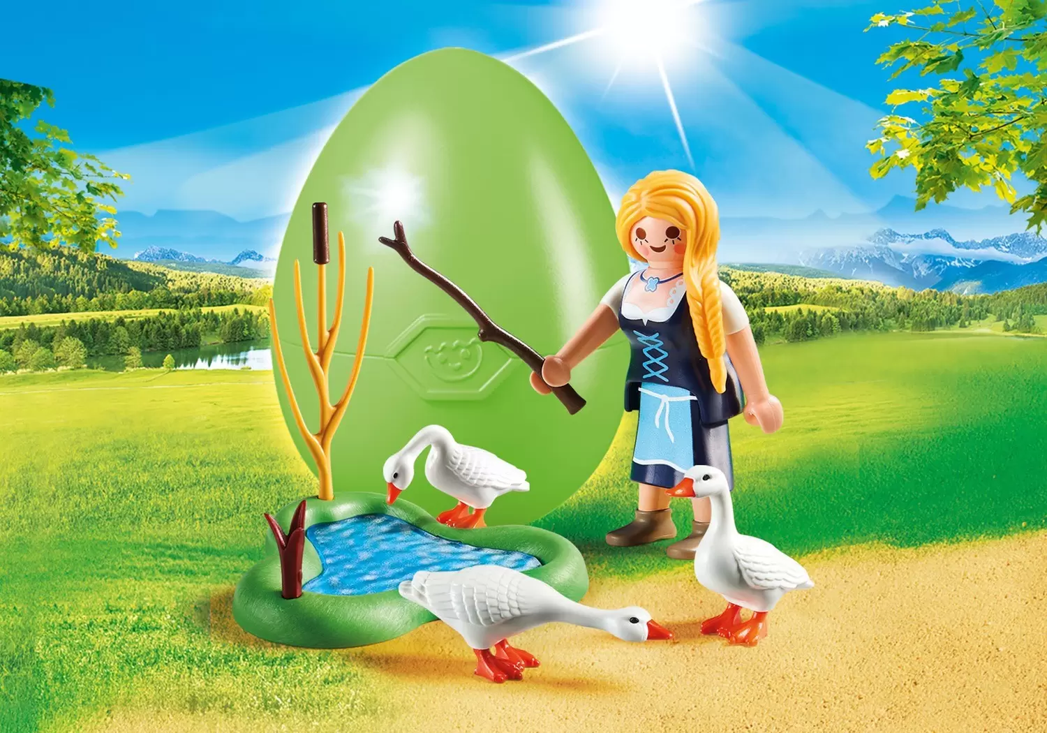 Playmobil Farmers - Easter Eggs Farmer and Geese