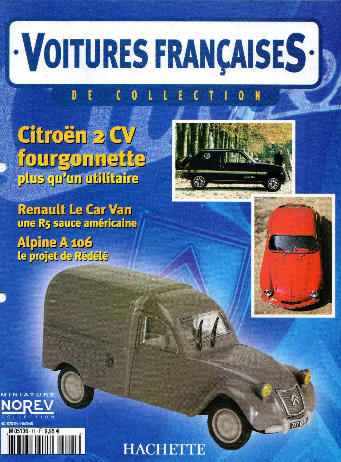 Voiture Françaises de Collection - Hachette/Norev - Citroën 2 CV Fourgonnette