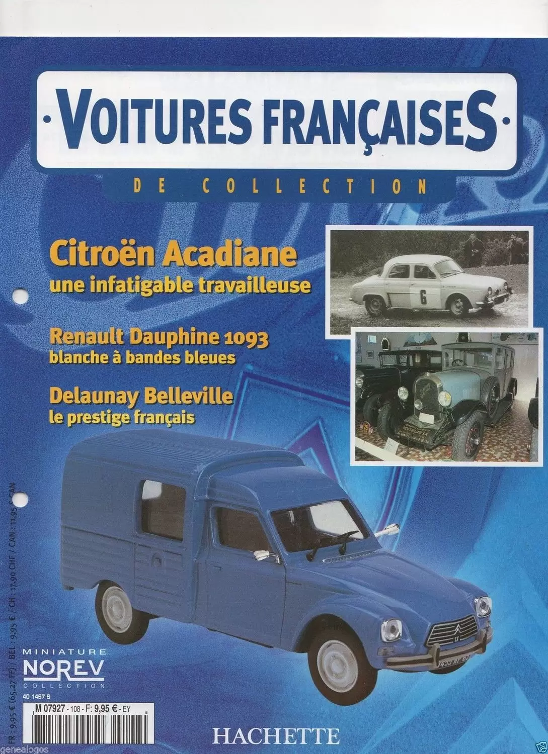 Voiture Françaises de Collection - Hachette/Norev - Citroën Acadiane
