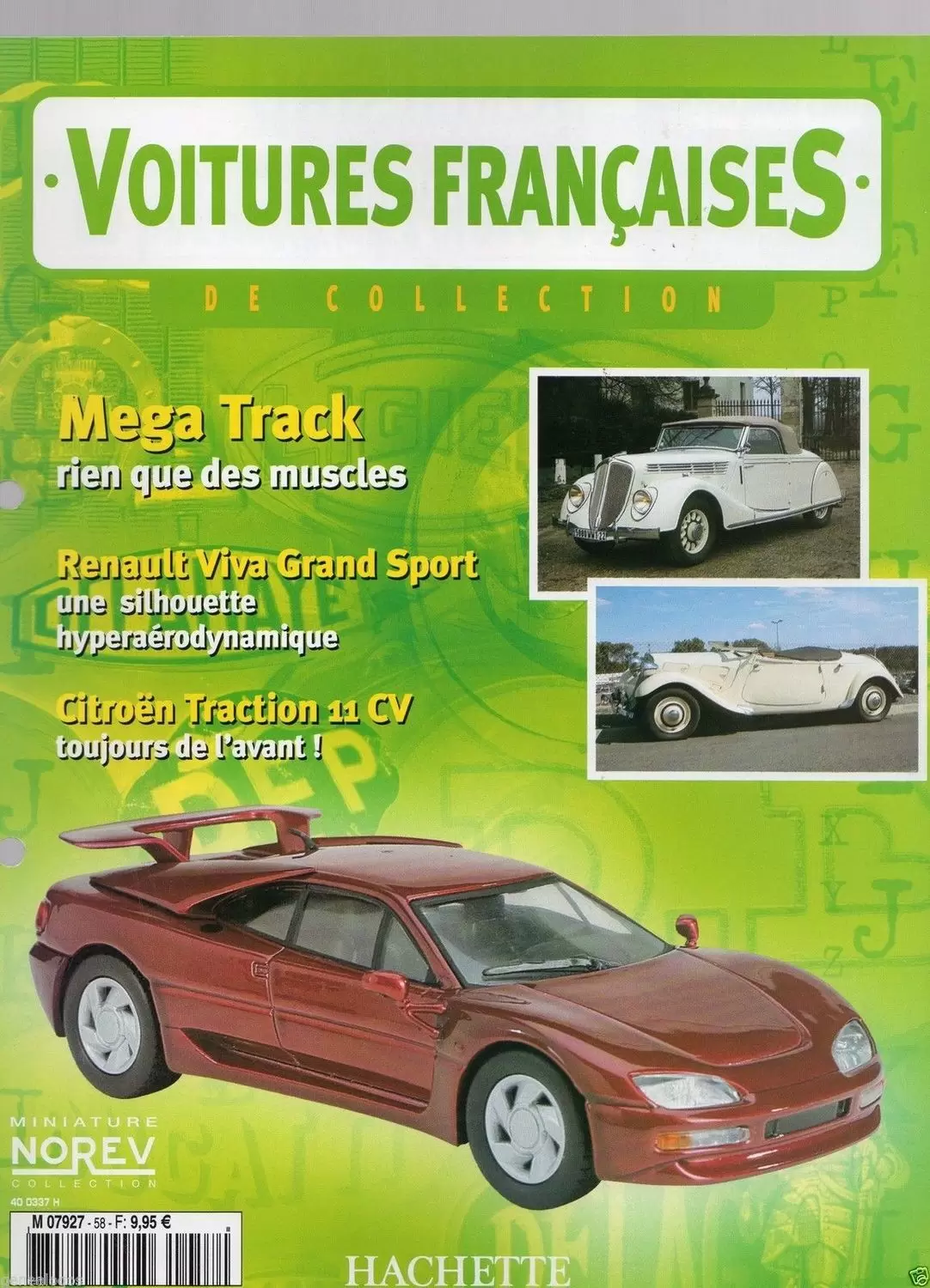 Voiture Françaises de Collection - Hachette/Norev - Méga Track