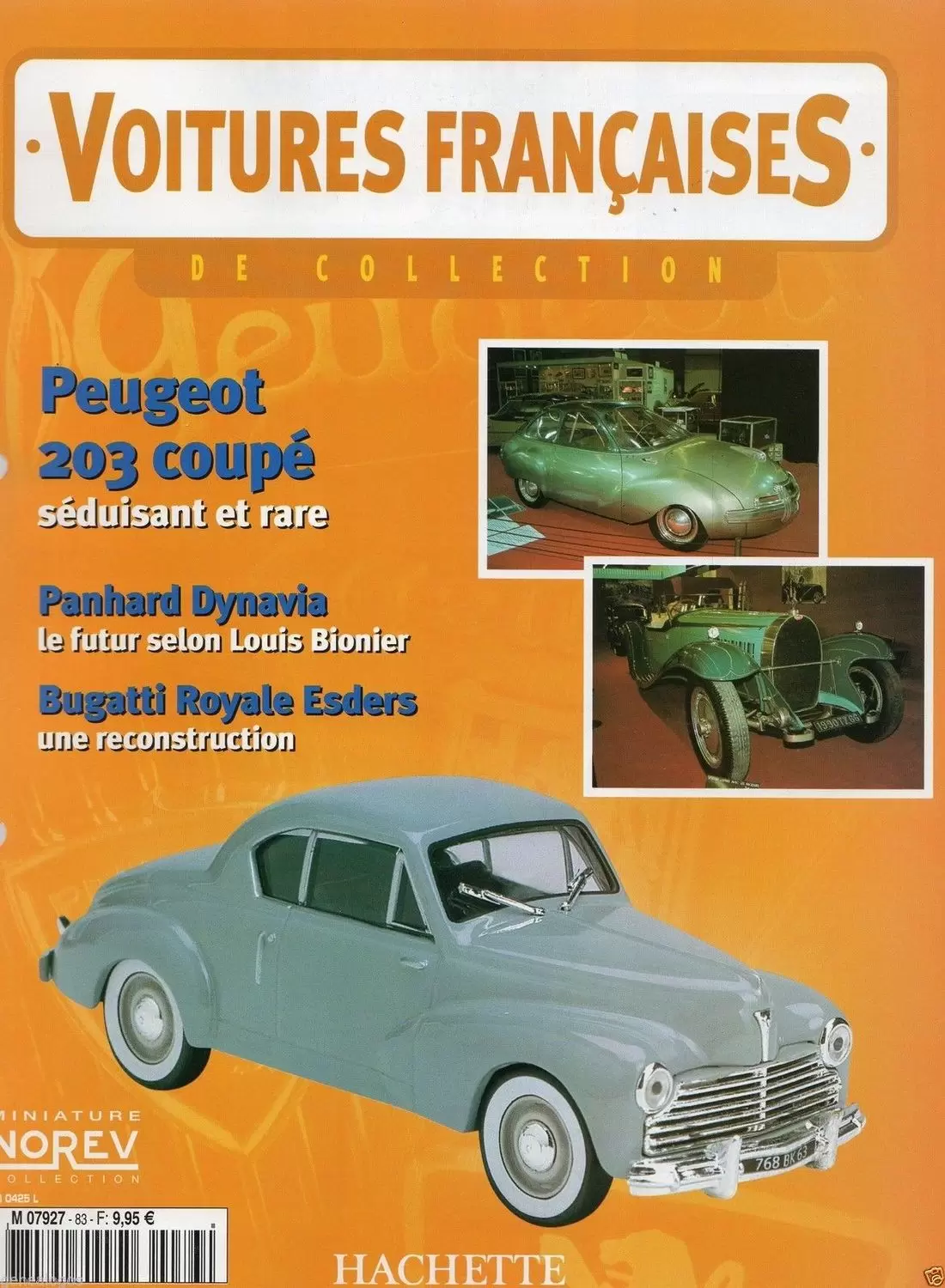 Voiture Françaises de Collection - Hachette/Norev - Peugeot 203 coupé