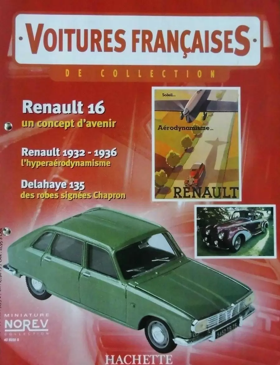 Voiture Françaises de Collection - Hachette/Norev - Renault 16