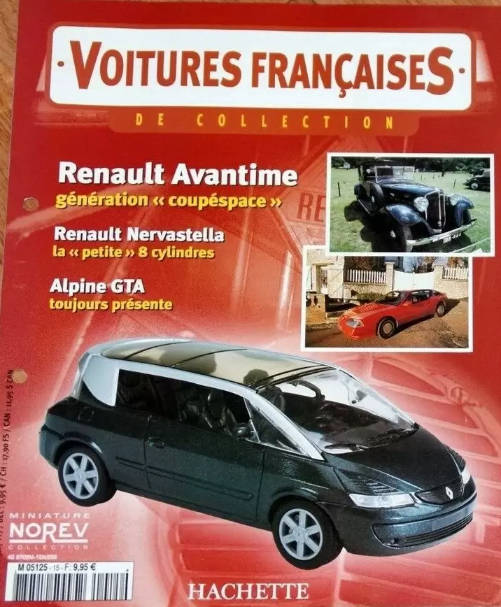 Voiture Françaises de Collection - Hachette/Norev - Renault Avantime