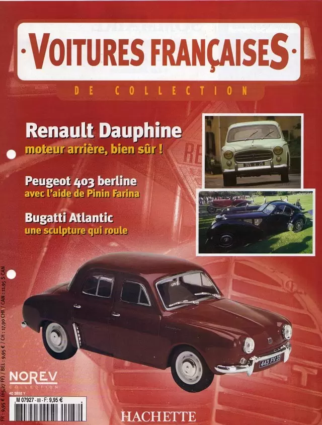 Voiture Françaises de Collection - Hachette/Norev - Renault Dauphine