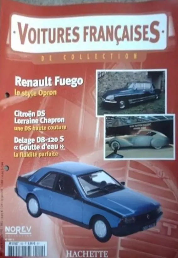 Voiture Françaises de Collection - Hachette/Norev - Renault Fuego 1980