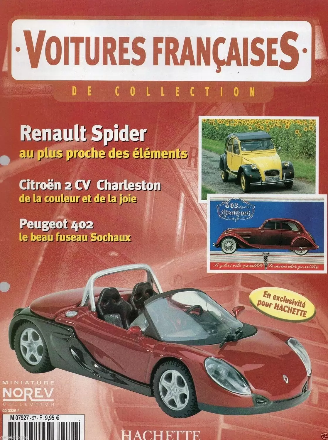 Voiture Françaises de Collection - Hachette/Norev - Renault Spider