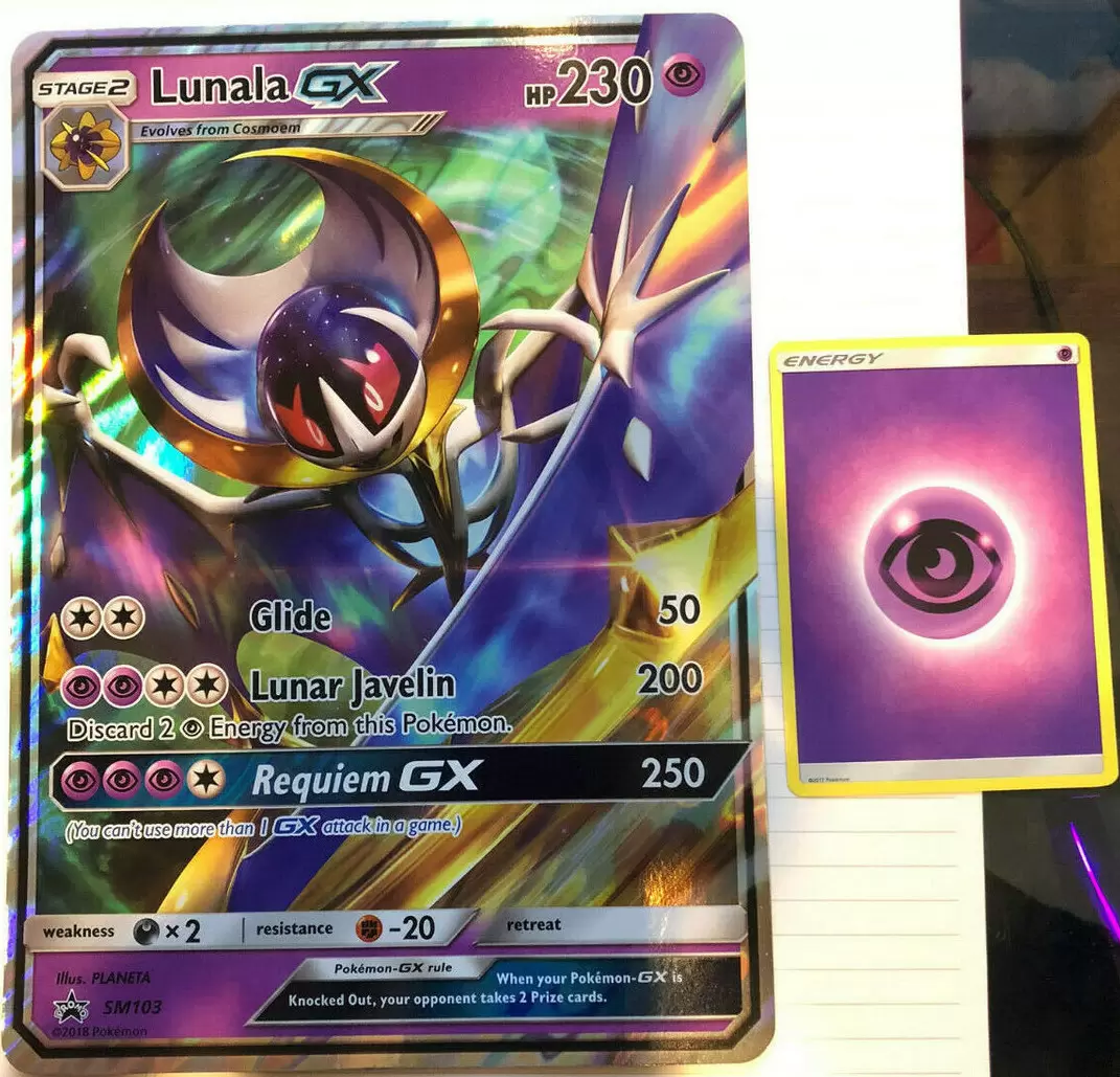 Lunala GX - Jumbo - JUMBO Cards XXL Pokémon card SM103