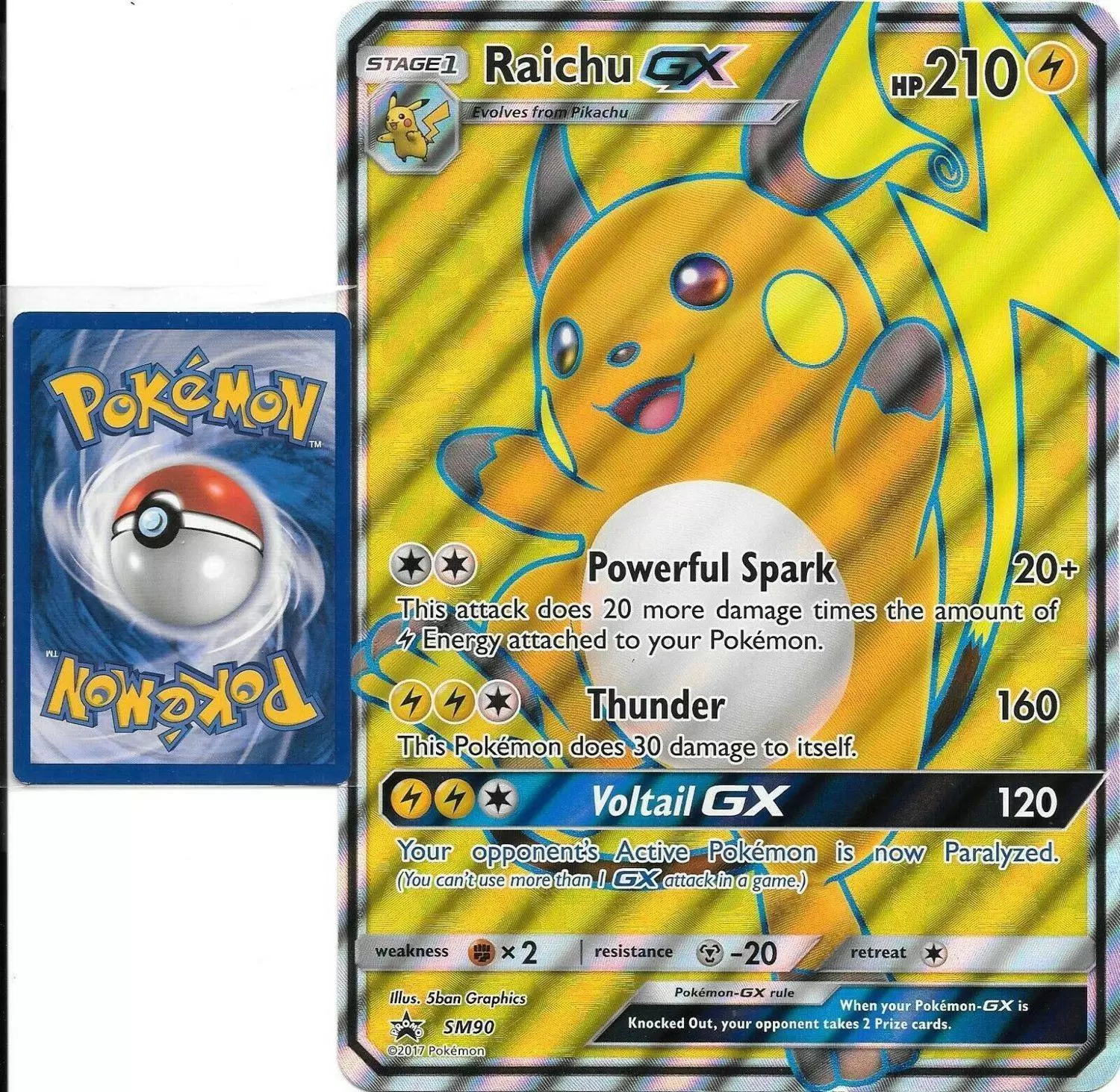 JUMBO Cards XXL - Raichu GX - Jumbo