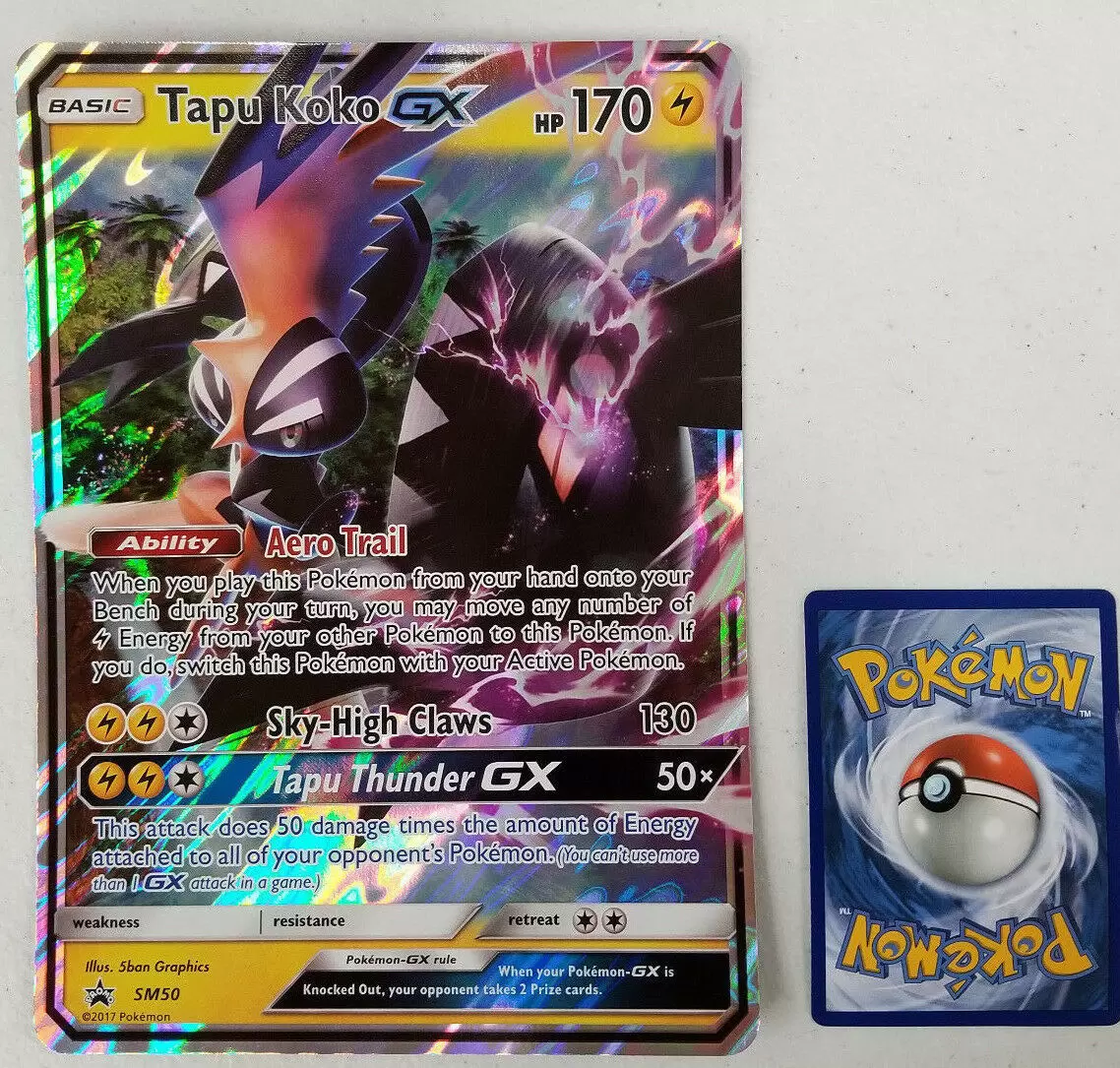 Card Tapu Koko-GX 153/145 da coleção Guardians Rising