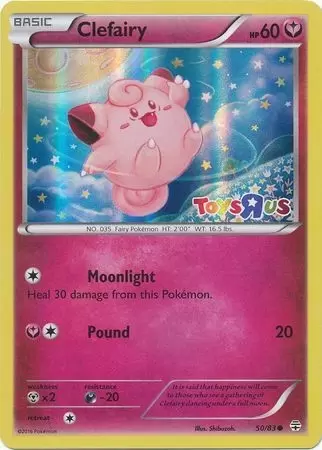 Toys\'R\'Us Exclusives - Clefairy Holo - Toys\'r\'us Logo
